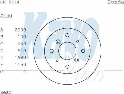 Kavo Parts BR-2214 - Jarrulevy inparts.fi