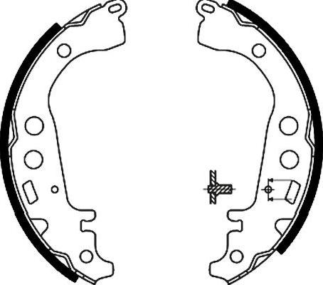 Kavo Parts BS-9918 - Jarrukenkäsarja inparts.fi