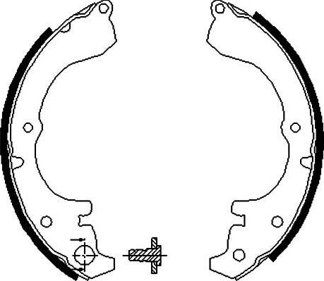 Kavo Parts BS-9913 - Jarrukenkäsarja inparts.fi