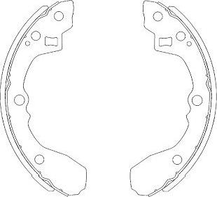 Kavo Parts BS-4408 - Jarrukenkäsarja inparts.fi