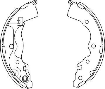 Kavo Parts BS-4410 - Jarrukenkäsarja inparts.fi