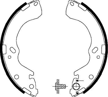 Kavo Parts KBS-5421 - Jarrukenkäsarja inparts.fi