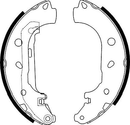 Kavo Parts BS-5433 - Jarrukenkäsarja inparts.fi