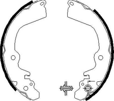 Kavo Parts BS-6407 - Jarrukenkäsarja inparts.fi