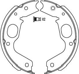 Kavo Parts BS-6423 - Jarrukenkäsarja inparts.fi