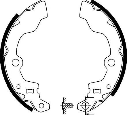 Kavo Parts BS-8921 - Jarrukenkäsarja inparts.fi