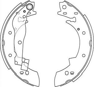 Kavo Parts BS-8928 - Jarrukenkäsarja inparts.fi