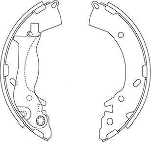 Kavo Parts BS-3417 - Jarrukenkäsarja inparts.fi