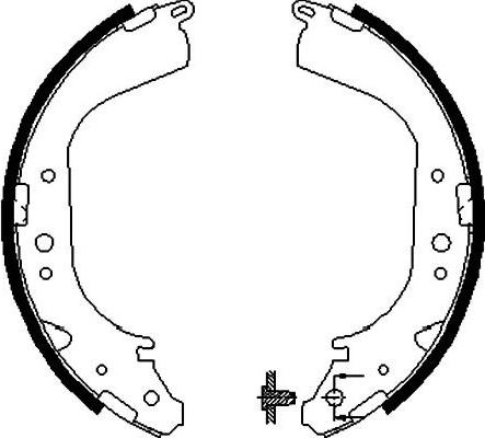 Kavo Parts BS-7406 - Jarrukenkäsarja inparts.fi