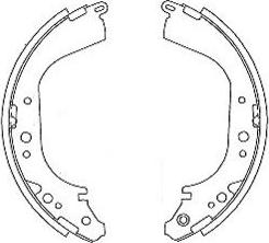 Kavo Parts BS-7423 - Jarrukenkäsarja inparts.fi