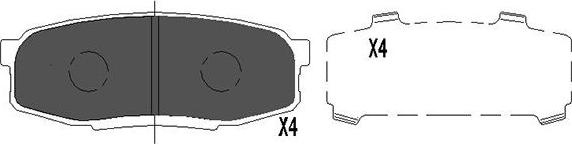 Kavo Parts KBP-9099 - Jarrupala, levyjarru inparts.fi