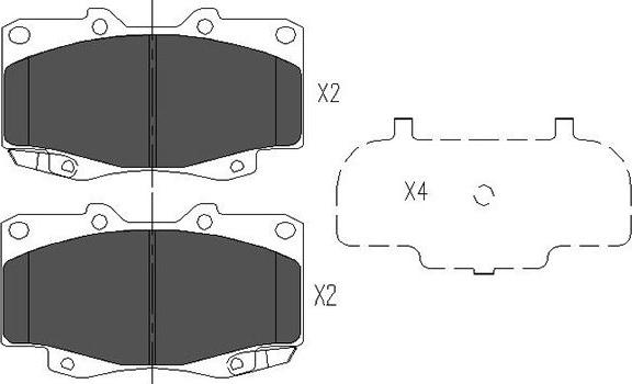 Kavo Parts KBP-9096 - Jarrupala, levyjarru inparts.fi