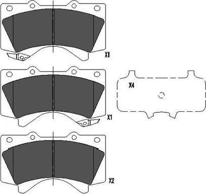 Kavo Parts KBP-9098 - Jarrupala, levyjarru inparts.fi