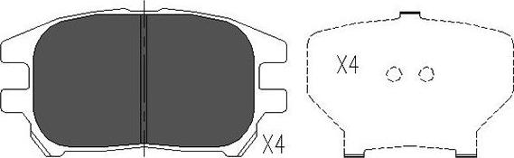 Kavo Parts KBP-9092 - Jarrupala, levyjarru inparts.fi