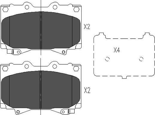 Kavo Parts KBP-9049 - Jarrupala, levyjarru inparts.fi