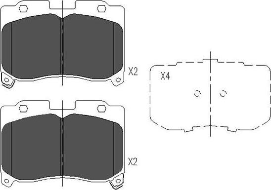 Kavo Parts KBP-9045 - Jarrupala, levyjarru inparts.fi