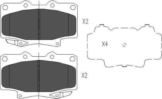 Kavo Parts KBP-9043 - Jarrupala, levyjarru inparts.fi