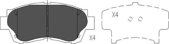 Kavo Parts KBP-9042 - Jarrupala, levyjarru inparts.fi