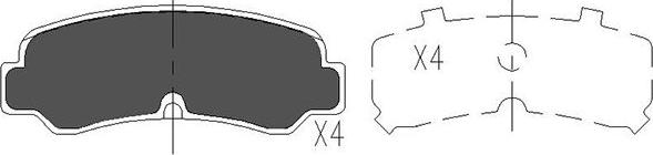 Kavo Parts KBP-9055 - Jarrupala, levyjarru inparts.fi