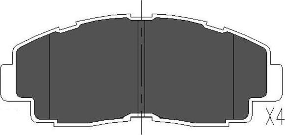 Kavo Parts KBP-9052 - Jarrupala, levyjarru inparts.fi