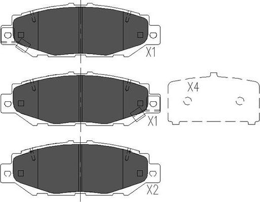 Kavo Parts KBP-9062 - Jarrupala, levyjarru inparts.fi