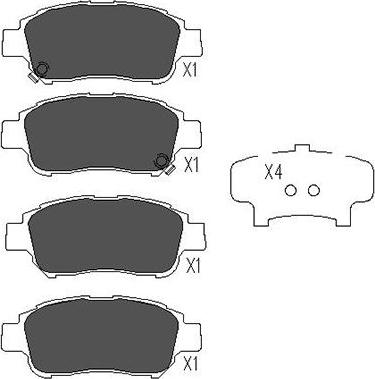 Kavo Parts KBP-9008 - Jarrupala, levyjarru inparts.fi