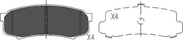 Kavo Parts KBP-9007 - Jarrupala, levyjarru inparts.fi