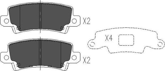 Kavo Parts KBP-9016 - Jarrupala, levyjarru inparts.fi