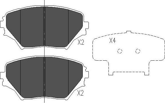 Kavo Parts KBP-9011 - Jarrupala, levyjarru inparts.fi