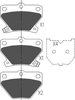 Kavo Parts KBP-9013 - Jarrupala, levyjarru inparts.fi