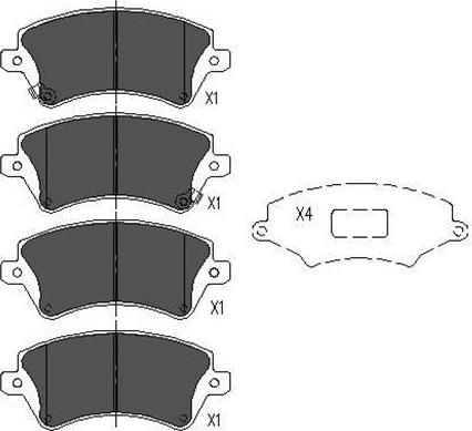 Kavo Parts KBP-9012 - Jarrupala, levyjarru inparts.fi