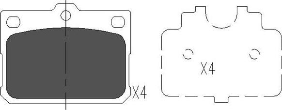 Kavo Parts KBP-9081 - Jarrupala, levyjarru inparts.fi