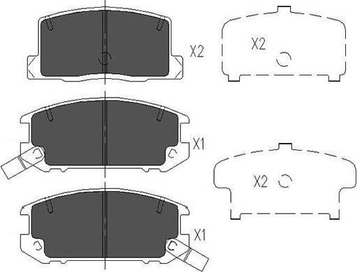 Kavo Parts KBP-9082 - Jarrupala, levyjarru inparts.fi