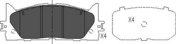 Kavo Parts KBP-9087 - Jarrupala, levyjarru inparts.fi