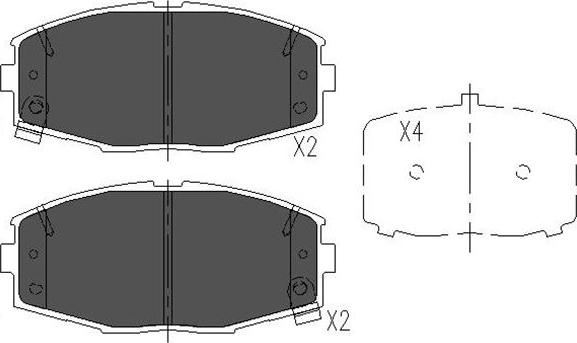 Kavo Parts KBP-9034 - Jarrupala, levyjarru inparts.fi