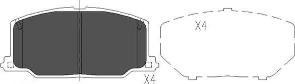 Kavo Parts KBP-9036 - Jarrupala, levyjarru inparts.fi