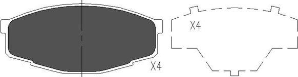 Kavo Parts KBP-9032 - Jarrupala, levyjarru inparts.fi