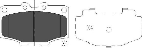 Kavo Parts KBP-9028 - Jarrupala, levyjarru inparts.fi