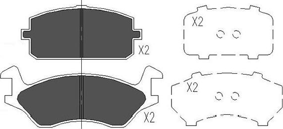 Kavo Parts KBP-9074 - Jarrupala, levyjarru inparts.fi