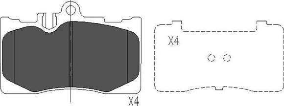 Kavo Parts KBP-9071 - Jarrupala, levyjarru inparts.fi