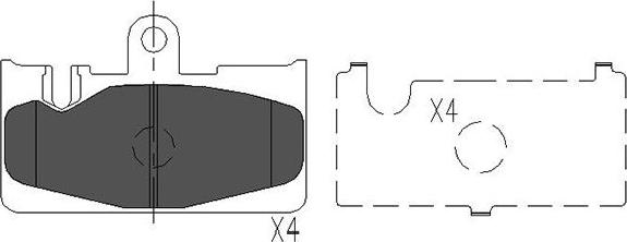 Kavo Parts KBP-9073 - Jarrupala, levyjarru inparts.fi