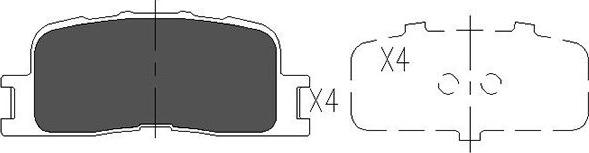 Kavo Parts KBP-9077 - Jarrupala, levyjarru inparts.fi