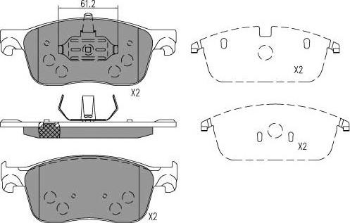 Kavo Parts KBP-9155 - Jarrupala, levyjarru inparts.fi