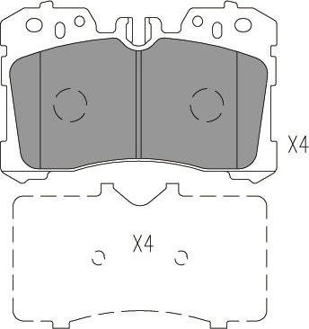 Kavo Parts KBP-9150 - Jarrupala, levyjarru inparts.fi