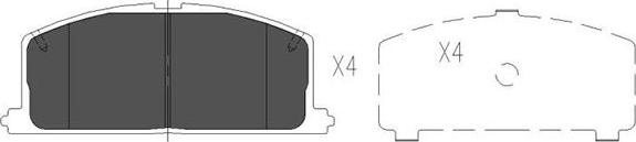 Kavo Parts KBP-9109 - Jarrupala, levyjarru inparts.fi