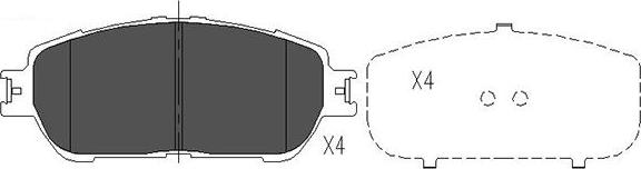 Kavo Parts KBP-9105 - Jarrupala, levyjarru inparts.fi