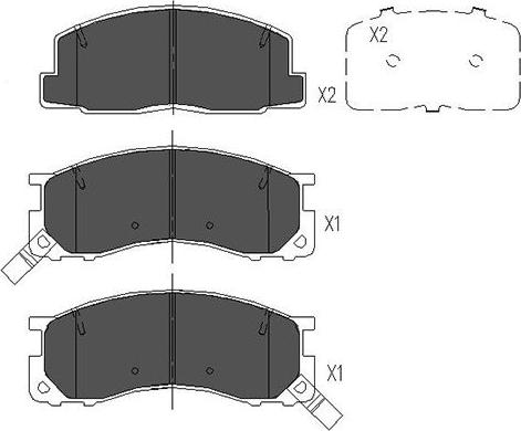 Kavo Parts KBP-9100 - Jarrupala, levyjarru inparts.fi