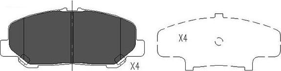 Kavo Parts KBP-9101 - Jarrupala, levyjarru inparts.fi