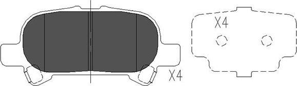 Kavo Parts KBP-9119 - Jarrupala, levyjarru inparts.fi