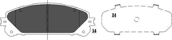 Kavo Parts KBP-9116 - Jarrupala, levyjarru inparts.fi